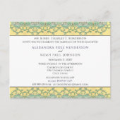 オン金ゴールド結婚式招待状 インビテーションポストカード (正面)