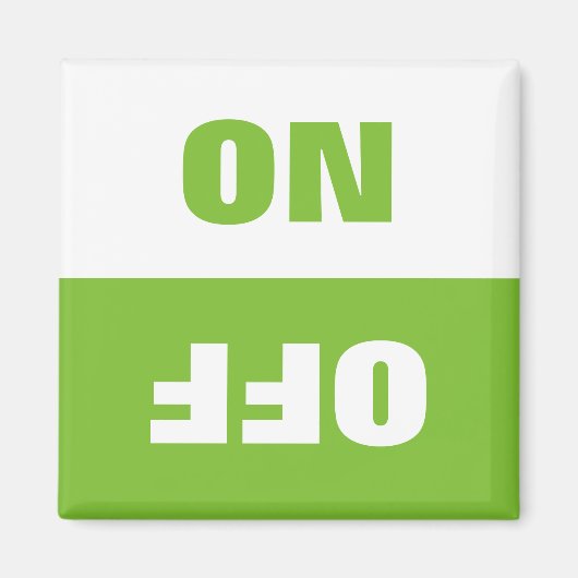 オン/オフ食洗機の使用中のサイン冷蔵庫用マグネット マグネット (正面)