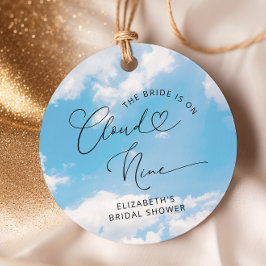 オン クラウド9 ブライダルシャワー お礼タグ フェイバータグ