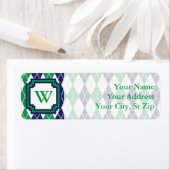 オン・ザ・グリーンアーガイル差出人住所ラベル ラベル (インサイチュ)