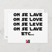 オン・セ・レーブ、オン・セ・レーブ、オン・セ・レーブ ポストカード (正面/裏面)