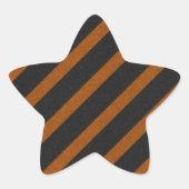 オーアングル&ブラックストライプグリッター 星シール (正面)