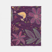 オーイエローバーディフリースブランケット フリースブランケット (正面)