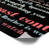 オーウェル引用文 ポスター