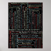 オーウェル引用文 ポスター (正面)