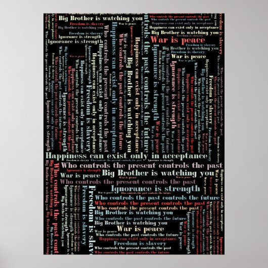 オーウェル引用文 ポスター