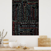 オーウェル引用文 ポスター (キッチン)