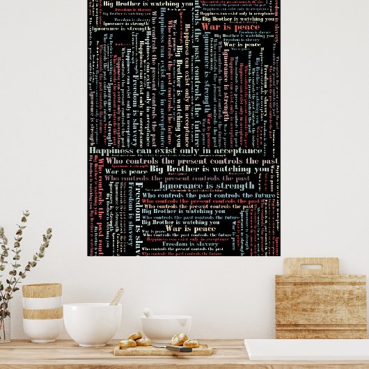 オーウェル引用文 ポスター (キッチン)