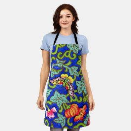 オーウェンジョーンズアンティークオリエンタル蝶 エプロン