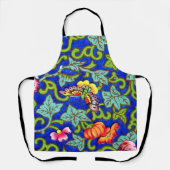 オーウェンジョーンズアンティークオリエンタル蝶 エプロン (正面)