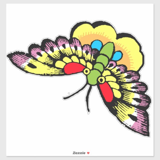 オーウェンジョーンズアンティークオリエンタル蝶 シール (シート)