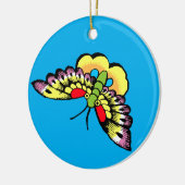 オーウェンジョーンズアンティークオリエンタル蝶 セラミックオーナメント (左)