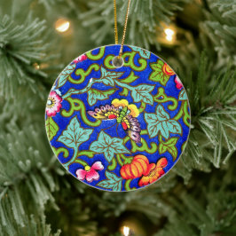 オーウェンジョーンズアンティークオリエンタル蝶 セラミックオーナメント