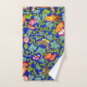 オーウェンジョーンズアンティークオリエンタル蝶 バスタオルセット (ハンドタオル)