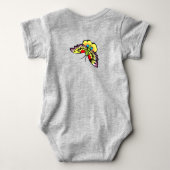 オーウェンジョーンズアンティークオリエンタル蝶 ベビーボディスーツ (裏面)