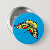 オーウェンジョーンズアンティークオリエンタル蝶 缶バッジ (正面&裏面)