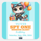 オーウェンズスカイ子猫誕生日ボナンザ！ スクエアシール (正面)