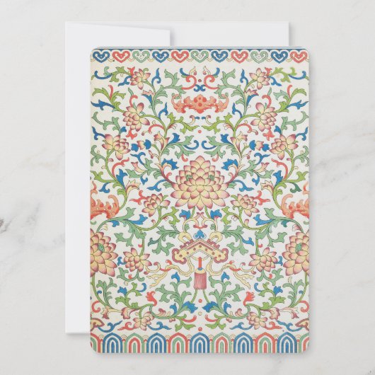 オーウェン・ジョーンズの中国のオーナメント例(1867) 4 シーズンカード (正面)