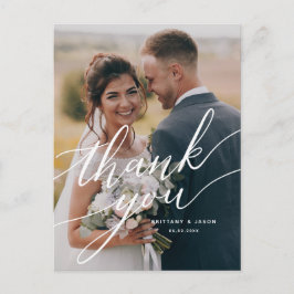オーエレガントバーレイ・ス結婚クリプトの感謝写真 ポストカード