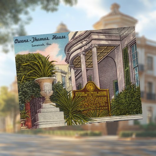 オーエンズトーマスハウスサバンナGAヒストリカル ポストカード