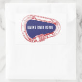 オーエンズリバーゴルジ登山カラビナー 長方形シール (バッグ)