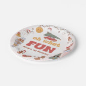 オーエーおもしろいサンタチルストマ誕生日紙プレート ペーパープレート (アングル)