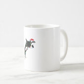 オーカおもしろいキラーホエールサンタハットクリスマスシーアン コーヒーマグカップ (正面右)
