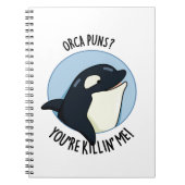 オーカのダジャレ 君は私を笑わせる 殺し屋クジラのパンは最高 ノートブック (正面)