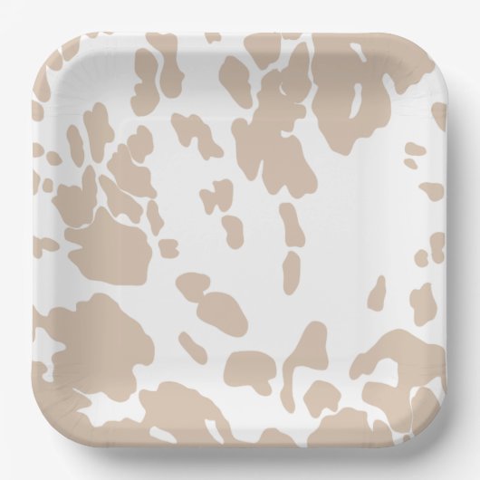 オーカウボーイ赤ちゃんシャワープレート ペーパープレート (正面)