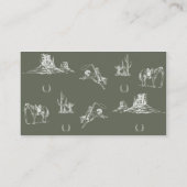 オーカウボーイ赤ちゃんシャワー – おむつラッフルカード エンクロージャーカード (裏面)