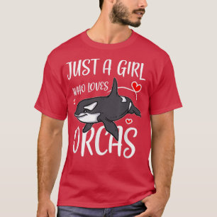 オーカスかわいいキラークジラCosを愛しているだけの女の子 Tシャツ
