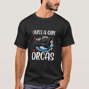 オーカスかわいいキラークジラCosを愛しているだけの女の子 Tシャツ