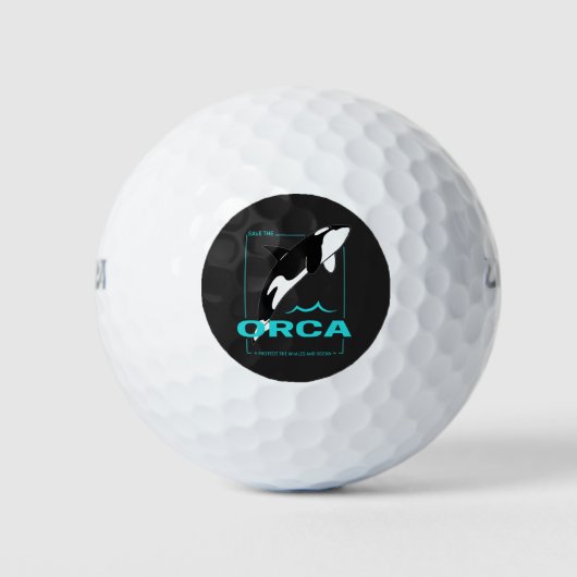 オーカスを愛しているだけの女の子のためのオルカキラークジラ ゴルフボール (正面)