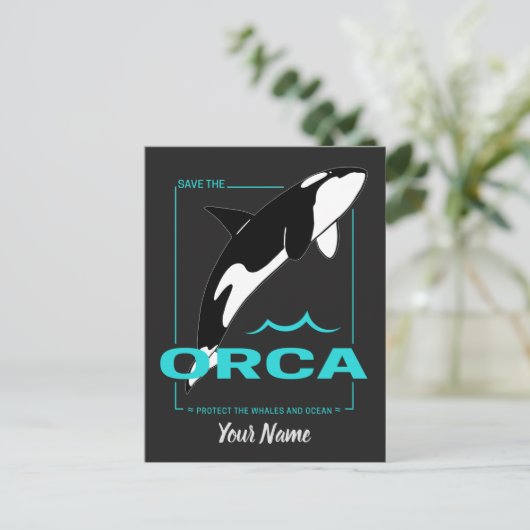 オーカスを愛しているだけの女の子のためのオルカキラークジラ シーズンポストカード (スタンド正面)