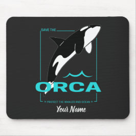 オーカスを愛しているだけの女の子のためのオルカキラークジラ マウスパッド