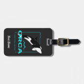 オーカスを愛しているだけの女の子のためのオルカキラークジラ ラゲッジタグ (正面横)