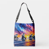 オーカスアンダーホテル銀河系スカイ02デザインバイリッチアメン クロスボディバッグ (裏面)