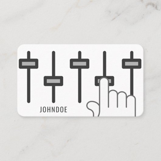 オーカスタムディオ技術者用名刺 名刺 (正面)