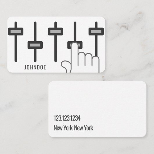 オーカスタムディオ技術者用名刺 名刺 (正面/裏面)