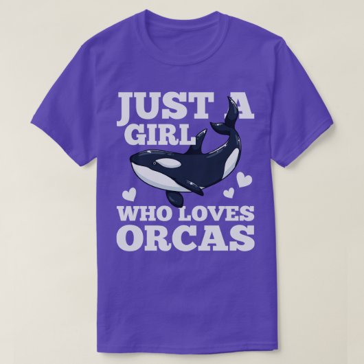 オーカスホエールオルカ恋人 Tシャツ (デザイン正面)