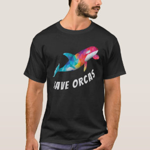 オーカス救キラーホエールオルカビーチ海ディビジョン Tシャツ