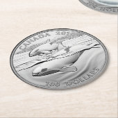 オーカス硬貨 ラウンドペーパーコースター (アングル)