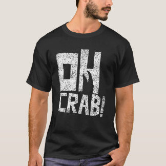 オーカニカニ蟹カニ魚釣りカニ Tシャツ