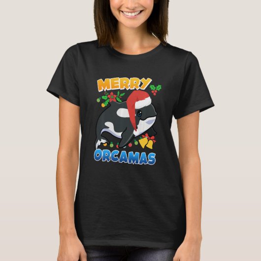 オーカメリーマスオルカホエールスウェートシャツ_2 Tシャツ (正面)