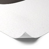 オーカーとスレートの対称的な抽象肖像画 ポスター (角)