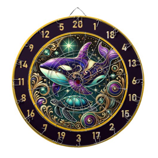 オーカ素晴らしタートル魚釣りロッジ ダーツボード (正面)