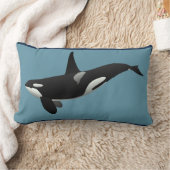 オーカ航海のブルーホワイト ランバークッション (ブランケット)