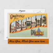 オーガスタからの挨拶 ポストカード (正面/裏面)