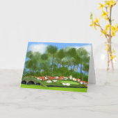 オーガスタゴルフ12thホール カード (黄色い花)