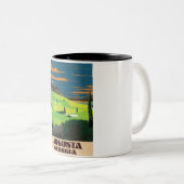 オーガスタジョージアゴルフポスター ツートーンマグカップ (正面右)